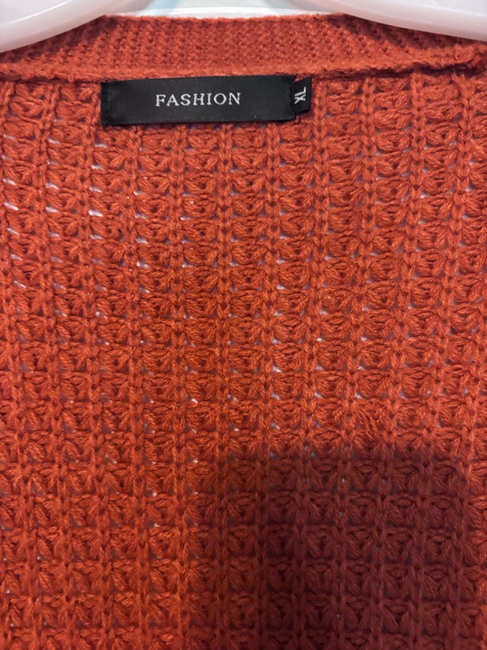 Chunky Colorblock Cardigan Oversized Cozy Knit Pockets Boho Size XL - Picture 4 of 6